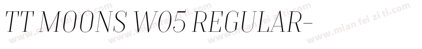 TT Moons W05 Regular字体转换